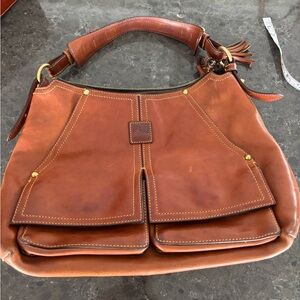 Dooney & Burke True Saddle Bag Saddle Tan